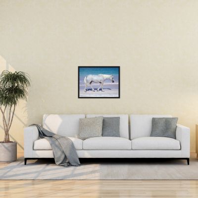 Pink Sand Prince 18×24 Framed Canvas Print