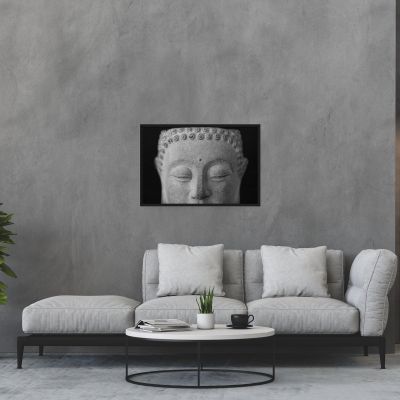 Peaceful Buddha 24×36 Framed Canvas Print