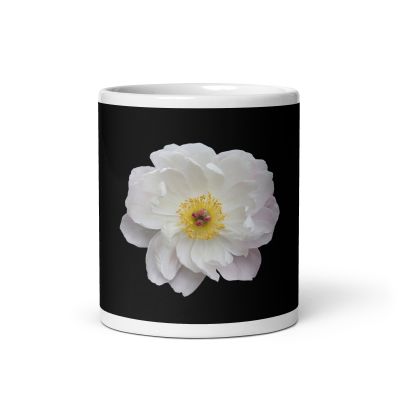Light Out of the Dark White Glossy Mug