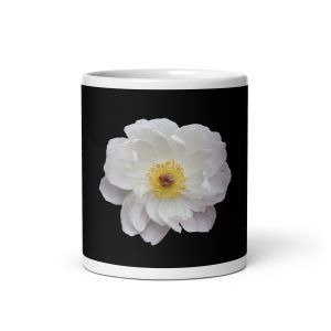 Light Out of the Dark White Glossy Mug
