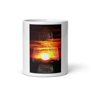 Manipura White Glossy Mug
