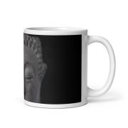 Peaceful Buddha White Glossy Mug