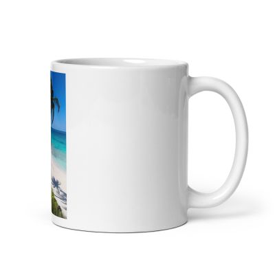 Secret Paradise White Glossy Mug