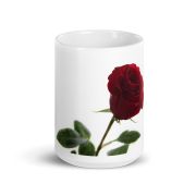 The Lovers Rose White Glossy Mug