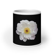 Light Out of the Dark White Glossy Mug